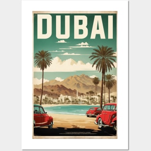 Dubai United Arab Emirates Vintage Travel Tourism Posters and Art